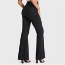 WRUP Denim - High Waisted - Super Flare - Black + Black Stitching