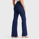 WRUP Denim - High Waisted - Super Flare - Dark Blue + Blue Stitching