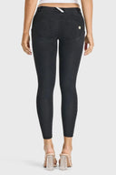 WRUP Denim - Low Rise - Full Length - Black + Black Stitching