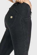 WRUP Denim - Low Rise - Full Length - Black + Black Stitching