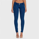 WRUP Denim - Low Rise - Full Length - Dark Blue + Blue Stitching