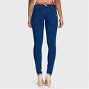 WRUP Denim - Low Rise - Full Length - Dark Blue + Blue Stitching