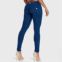 WRUP Denim - Low Rise - Full Length - Dark Blue + Blue Stitching