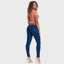 WRUP Denim - Low Rise - Full Length - Dark Blue + Blue Stitching