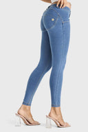 WRUP Denim - Low Rise - Full Length - Light Blue + Yellow Stitching