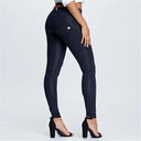 WRUP Denim - Mid Rise - Full Length - Black + Black Stitching