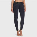 WRUP Denim - Mid Rise - Full Length - Black + Yellow Stitching