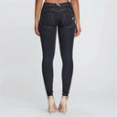 WRUP Denim - Mid Rise - Full Length - Black + Yellow Stitching