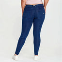 WRUP Denim - Mid Rise - Full Length - Dark Blue + Blue Stitching