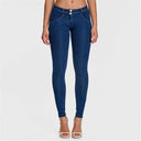 WRUP Denim - Mid Rise - Full Length - Dark Blue + Yellow Stitching