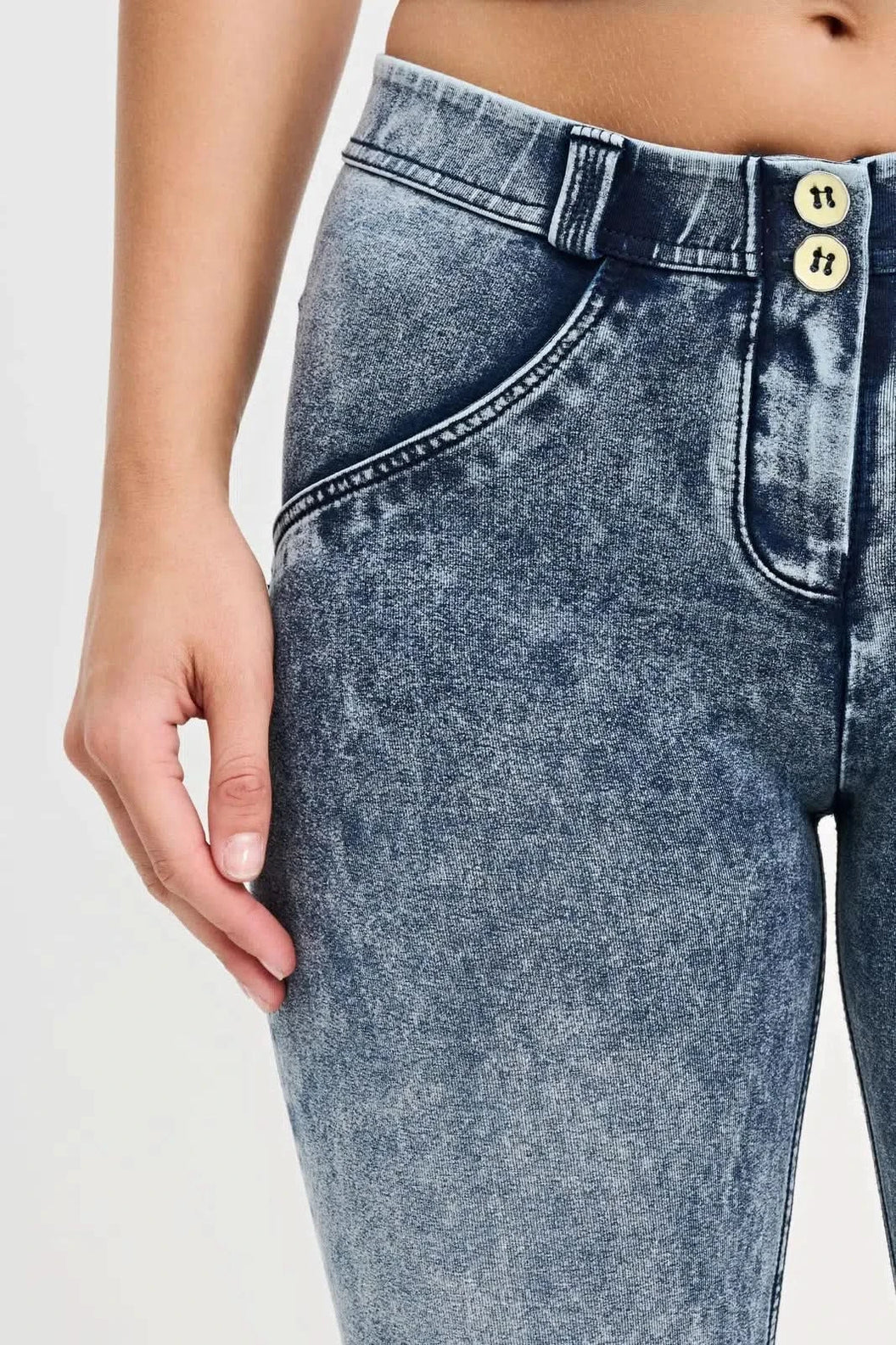 WRUP Denim - Mid Rise - Full Length - Stonewash