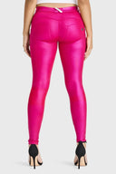 WRUP Disco Pants - Mid Rise - Full Length - Hot Pink