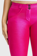 WRUP Disco Pants - Mid Rise - Full Length - Hot Pink
