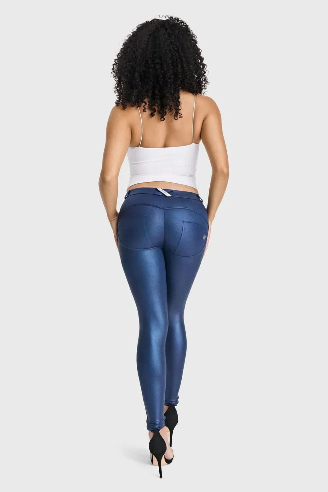 WRUP Disco Pants - Mid Rise - Full Length - Navy Blue