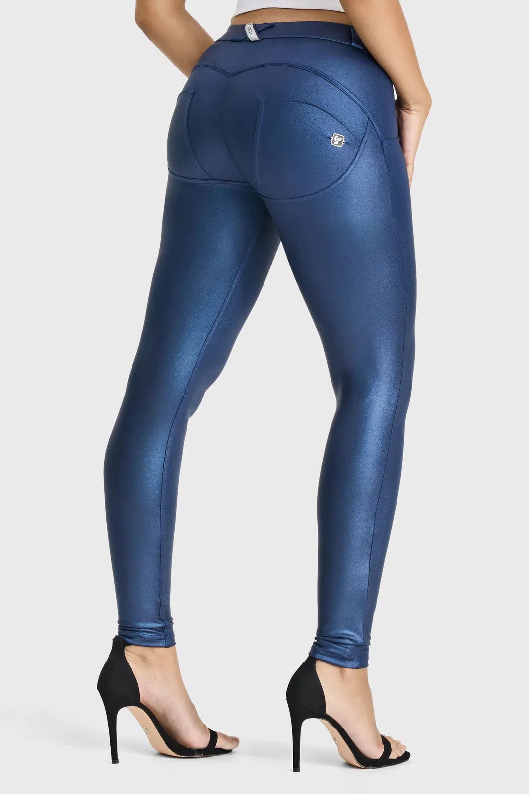 WRUP Disco Pants - Mid Rise - Full Length - Navy Blue 1
