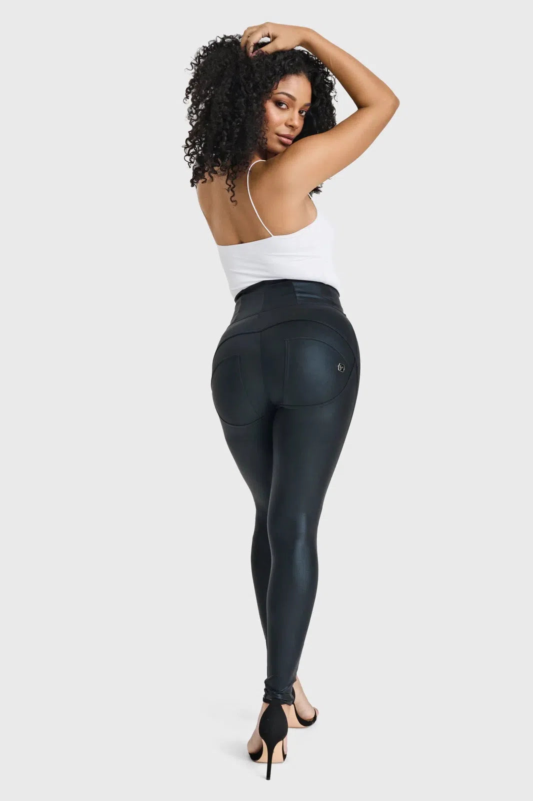 WRUP Disco Pants - Super High Waisted - Full Length - Black 1