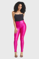 WRUP Disco Pants - Super High Waisted - Full Length - Hot Pink