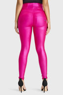 WRUP Disco Pants - Super High Waisted - Full Length - Hot Pink