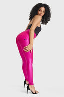 WRUP Disco Pants - Super High Waisted - Full Length - Hot Pink