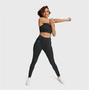 WRUP Diwo Sport - High Waisted - 7/8 Length - Black