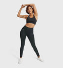 WRUP Diwo Sport - High Waisted - 7/8 Length - Black