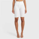 WRUP Drill Limited Edition - High Waisted - Biker Shorts - White