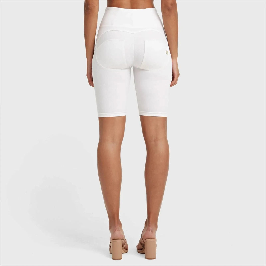 WRUP Drill Limited Edition - High Waisted - Biker Shorts - White