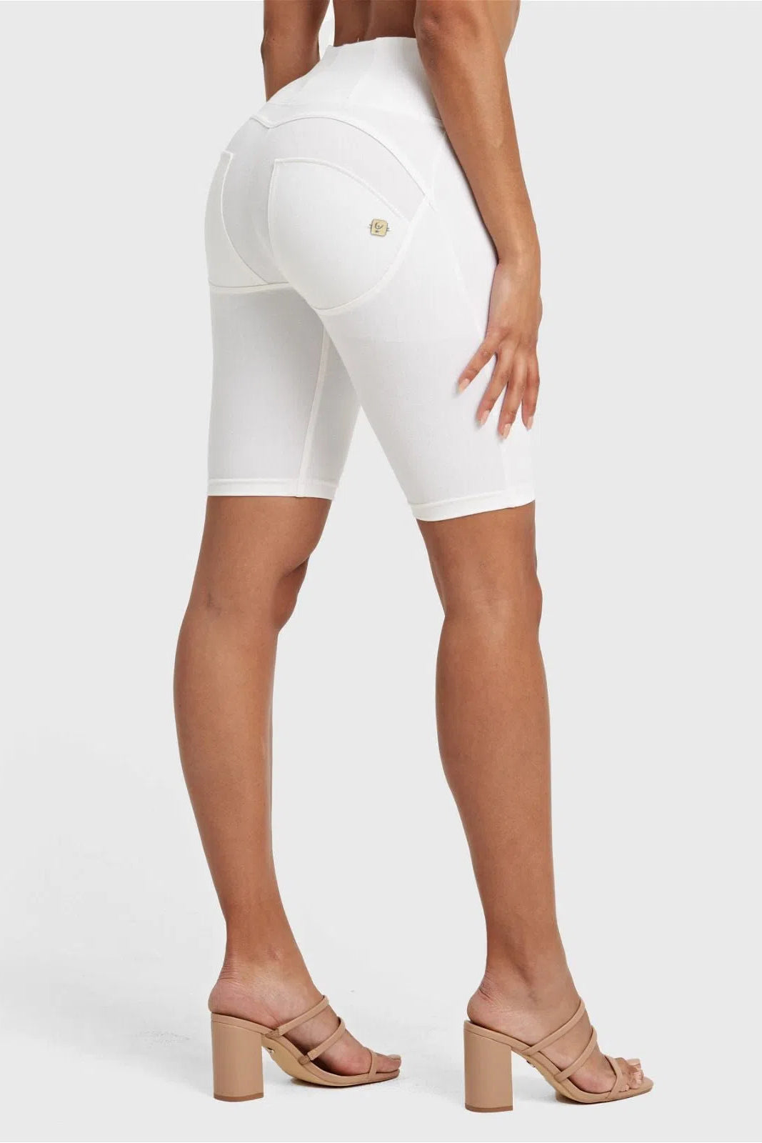 WRUP Drill Limited Edition - High Waisted - Biker Shorts - White 1