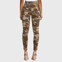 WRUP Fashion 3 Button - High Waisted - 7/8 Length - Brown Camo