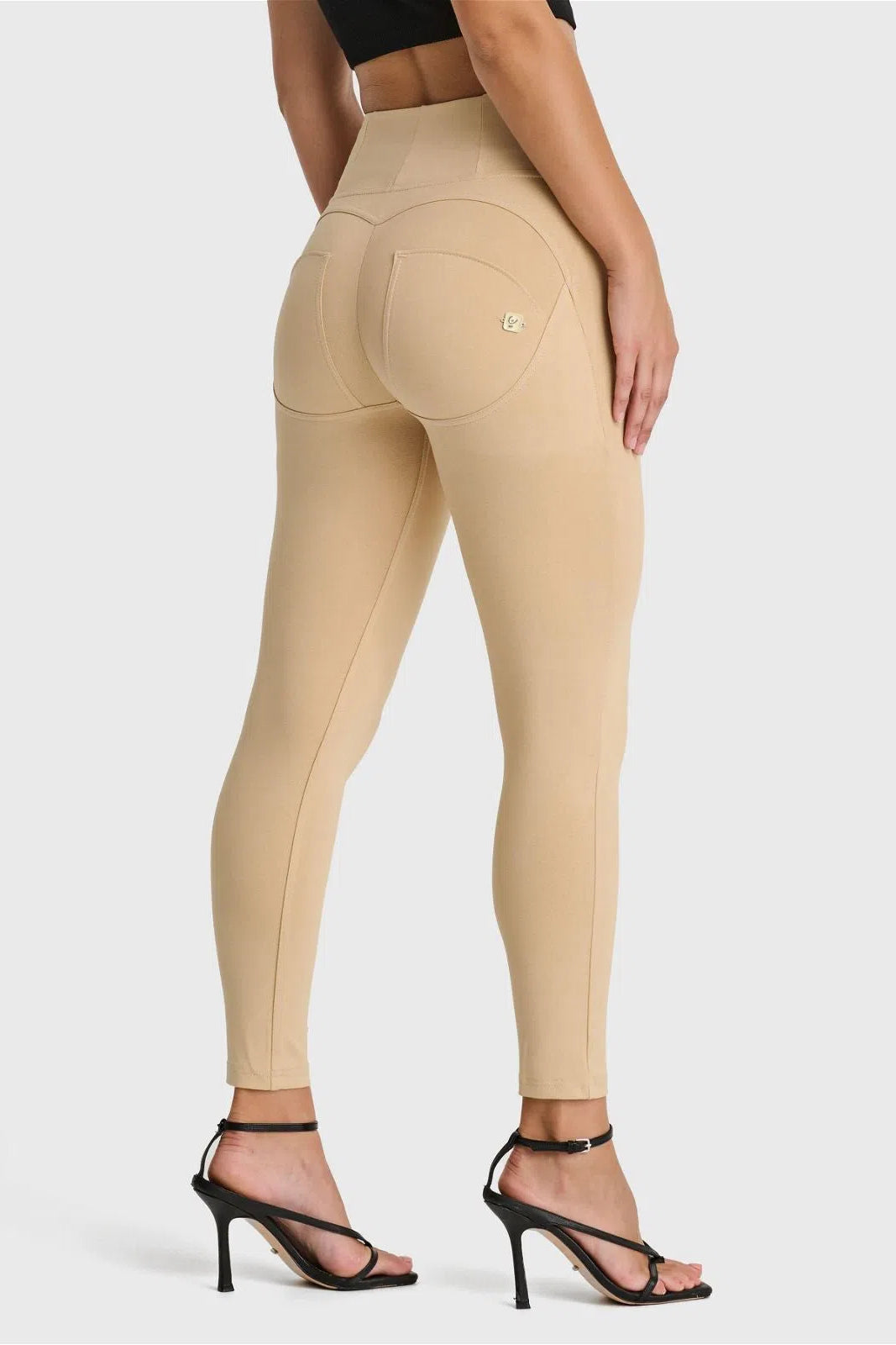 WRUP Fashion - High Waisted - 7/8 Length - Latte 1