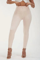WRUP Fashion - High Waisted - 7/8 Length - Light Beige
