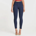 WRUP Fashion - High Waisted - 7/8 Length - Navy Blue