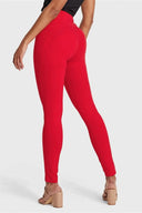 WRUP Fashion - High Waisted - Full Length - Red