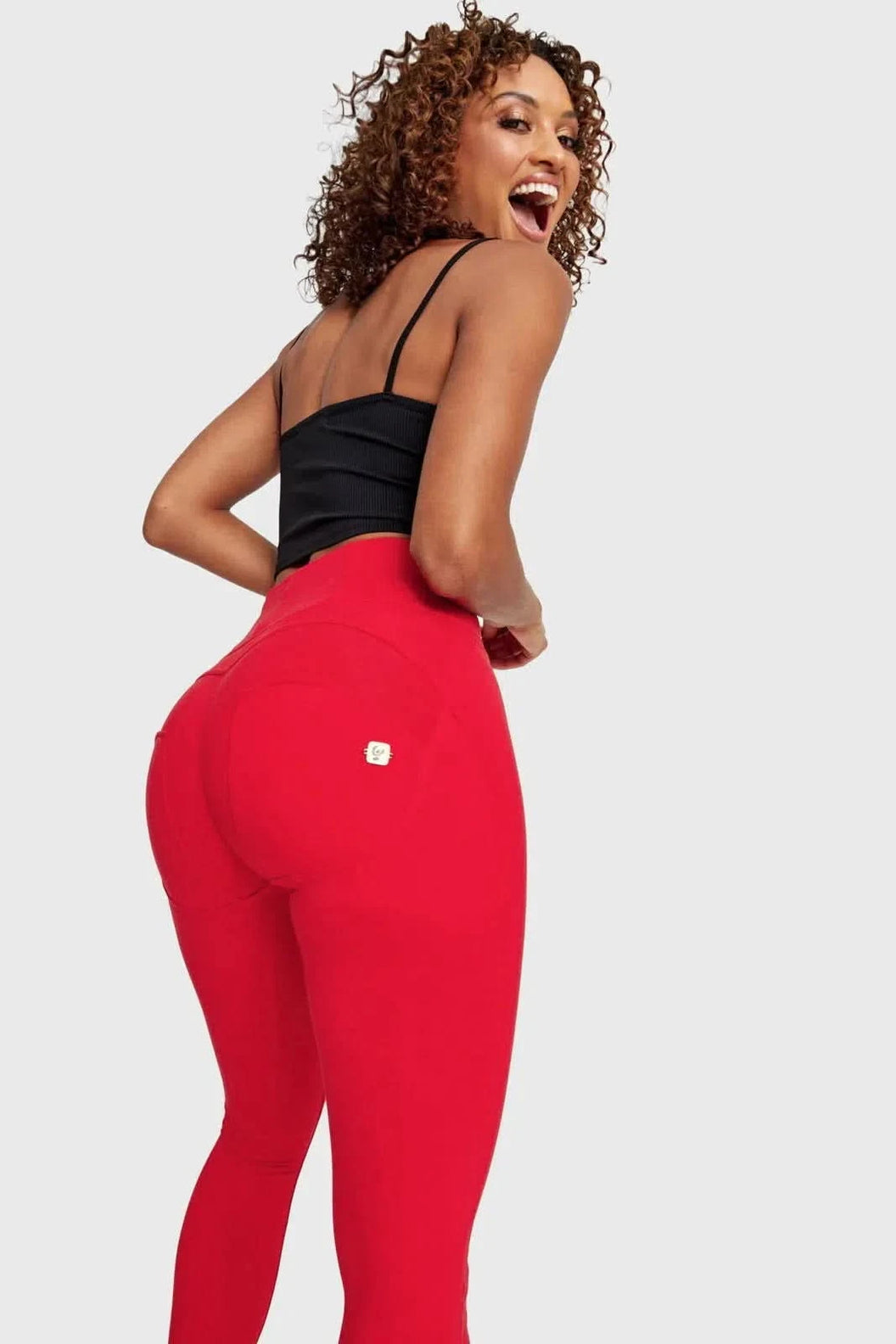 WRUP Fashion - High Waisted - Full Length - Red