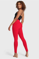 WRUP Fashion - High Waisted - Full Length - Red