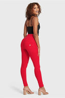 WRUP Fashion - High Waisted - Full Length - Red