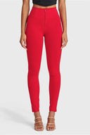 WRUP Fashion - High Waisted - Full Length - Red