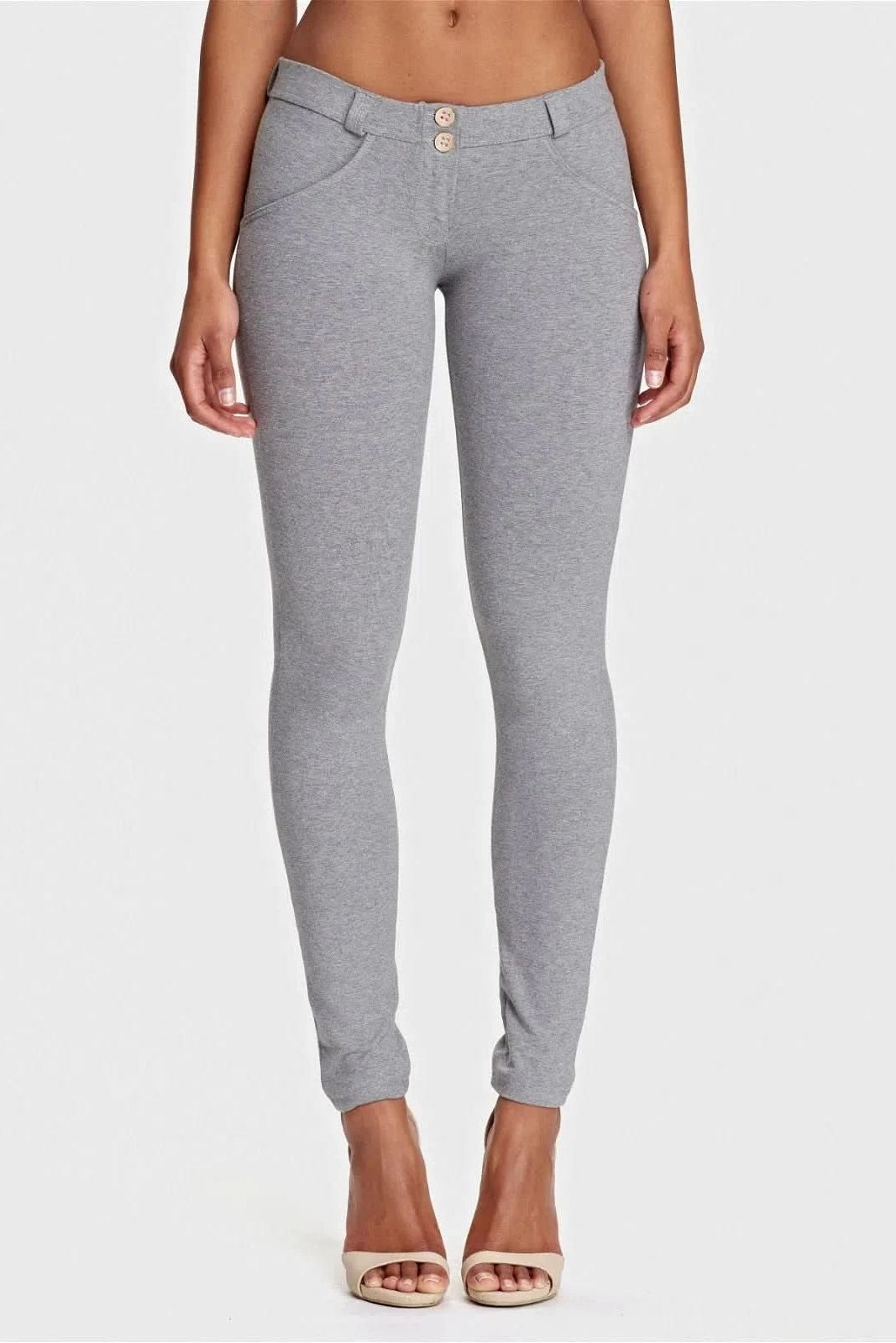 WRUP Fashion - Low Rise - Full Length - Melange Grey 2