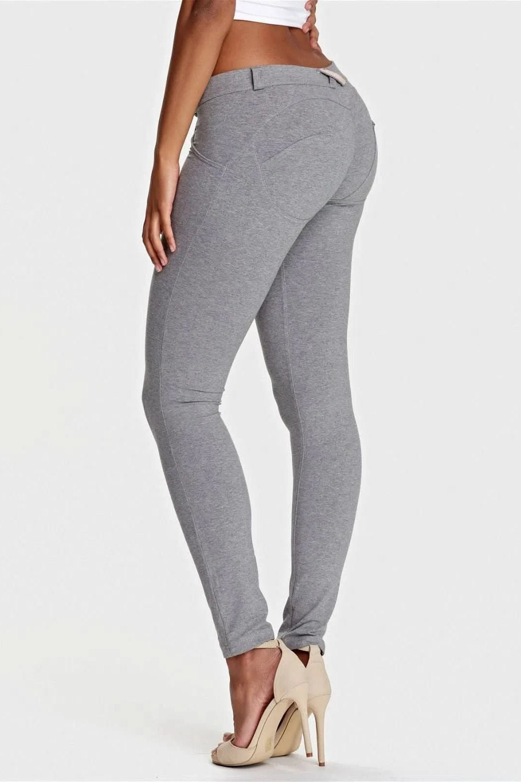 WRUP Fashion - Low Rise - Full Length - Melange Grey 3