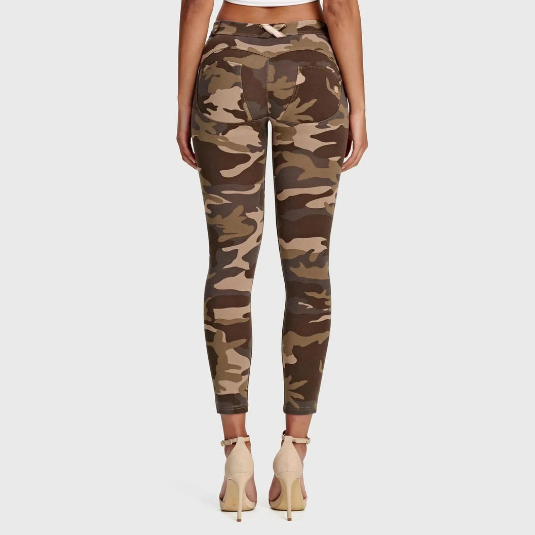 WRUP Fashion - Mid Rise - 7/8 Length - Brown Camo
