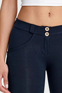 WRUP Fashion - Mid Rise - 7/8 Length - Navy Blue