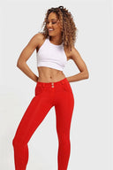 WRUP Fashion - Mid Rise - 7/8 Length - Red