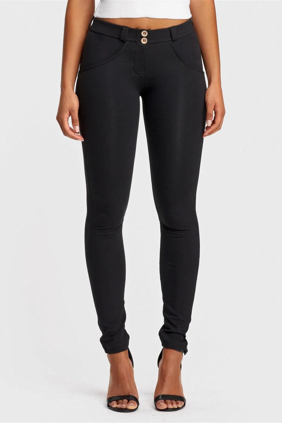 WRUP Fashion - Mid Rise - Full Length - Black 2