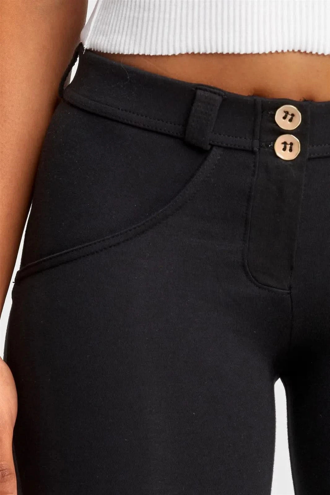 WRUP Fashion - Mid Rise - Full Length - Black