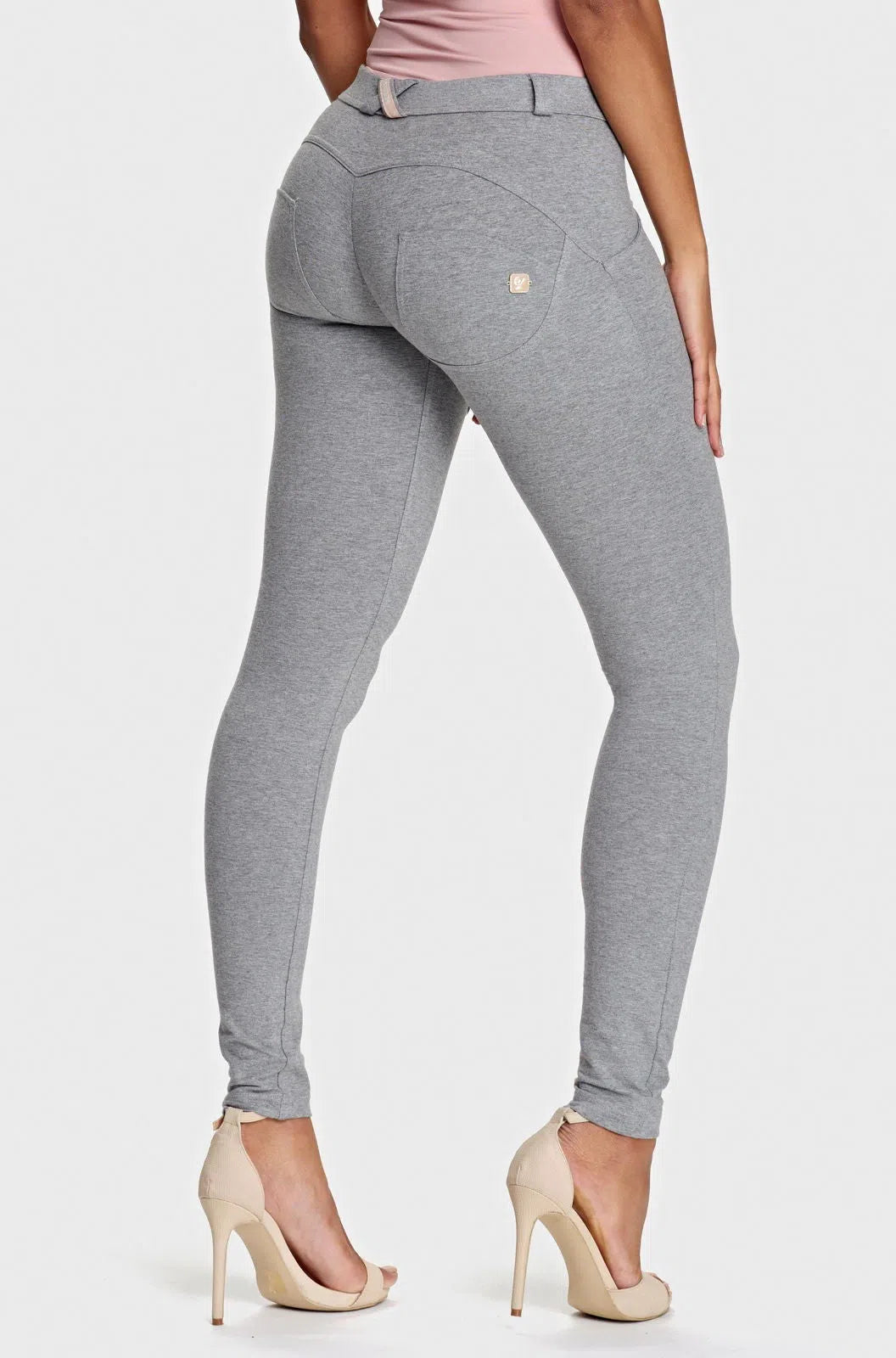 WRUP Fashion - Mid Rise - Full Length - Melange Grey