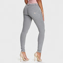 WRUP Fashion - Mid Rise - Full Length - Melange Grey