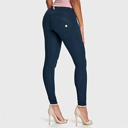 WRUP Fashion - Mid Rise - Full Length - Navy Blue