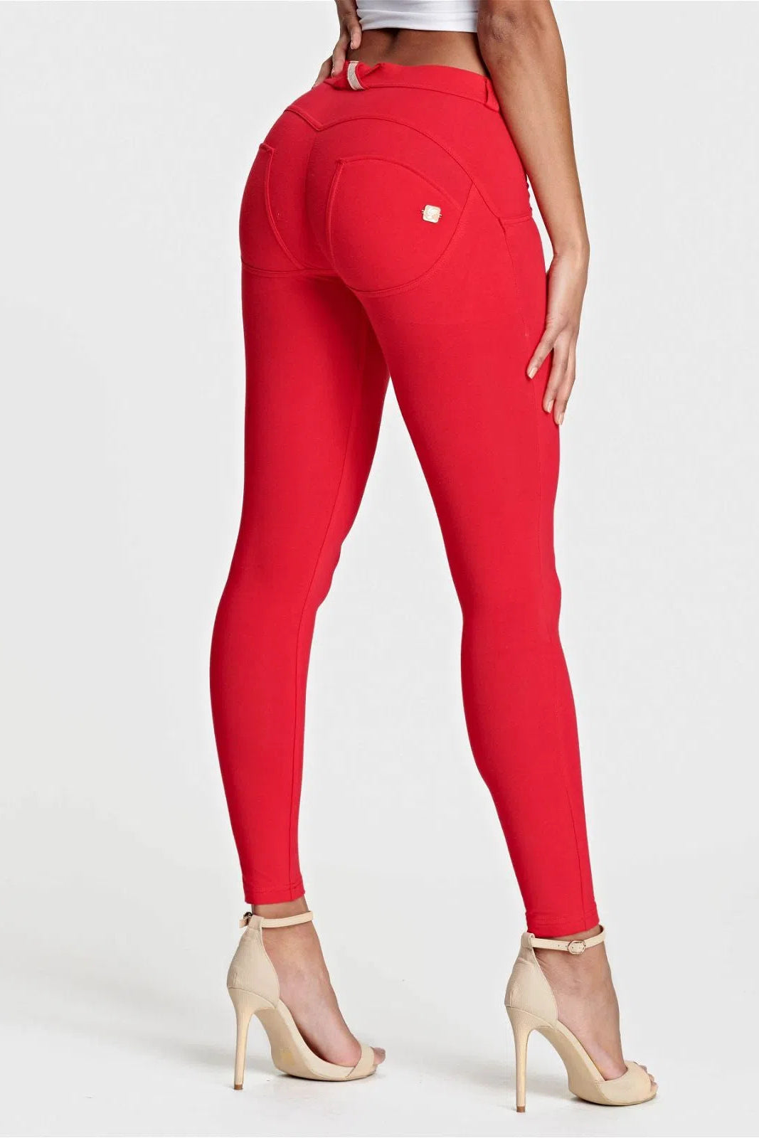 WRUP Fashion - Mid Rise - Full Length - Red 2