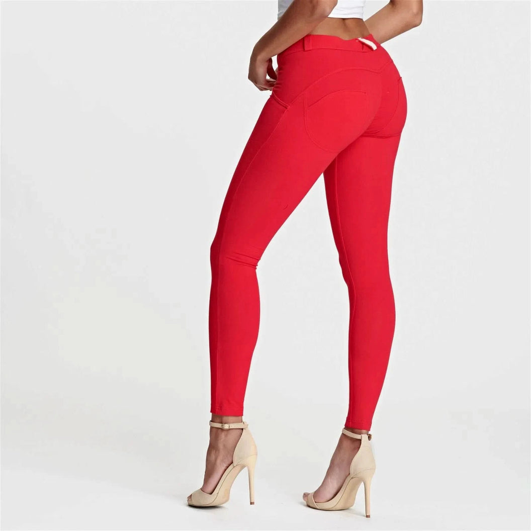 WRUP Fashion - Mid Rise - Full Length - Red