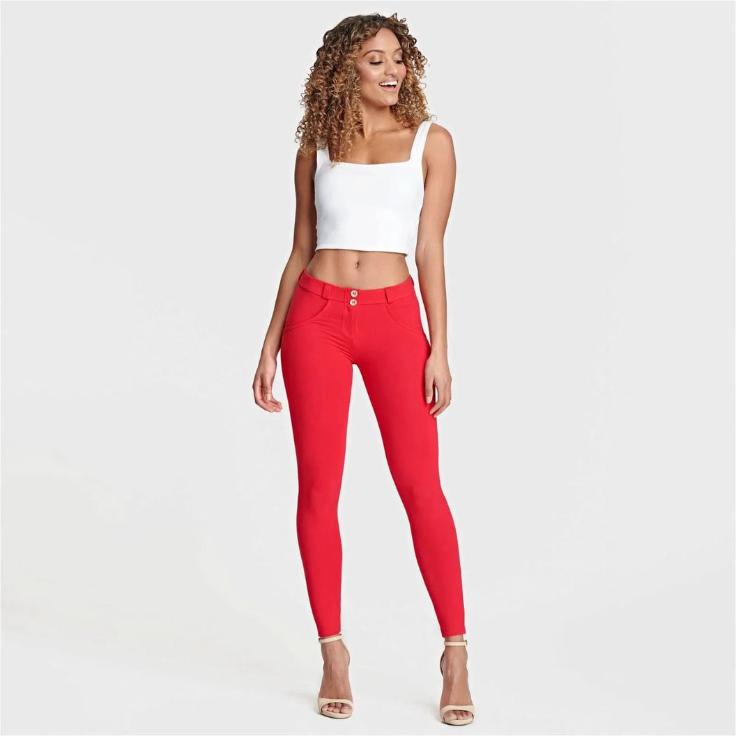 WRUP Fashion - Mid Rise - Full Length - Red